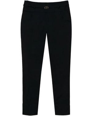 Twinset Stretch-Cotton Trousers - Black