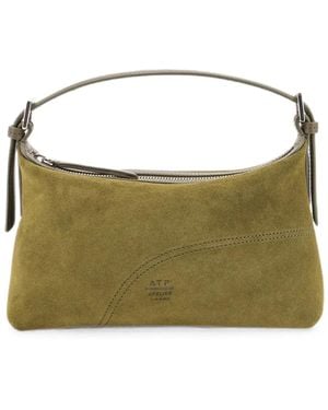 Atp Atelier Bolso De Hombro Vadena De Ante - Verde