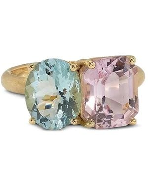 Irene Neuwirth Anillo Aquamarine Kunzite Gemmy en oro amarillo de 18 ct - Blanco
