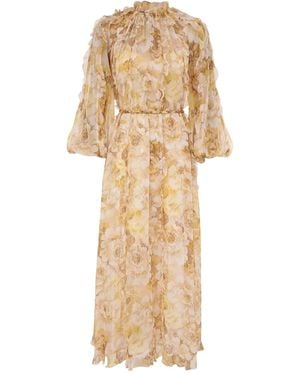 Zimmermann Silk Maxi Dress - Natural