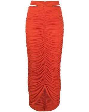 Paris Georgia Basics Farrah シャーリング マキシスカート - レッド