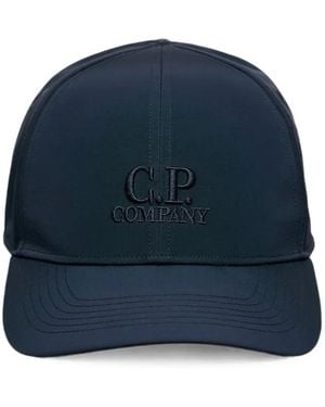 C.P. Company Chrome-R Logo Cap - Blue