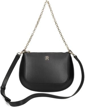 Tommy Hilfiger Sac À Bandoulière À Design Structuré - Noir