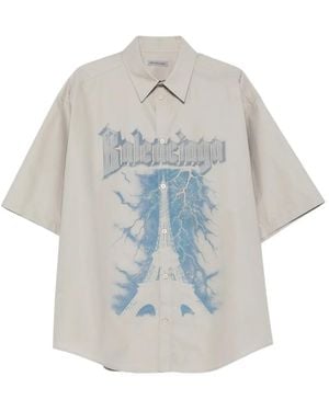 Balenciaga Chemise Eiffel Tower - Grey
