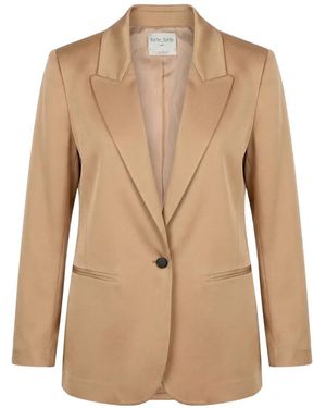 forte_forte Notched Lapel Single-Button Jacket - Natural