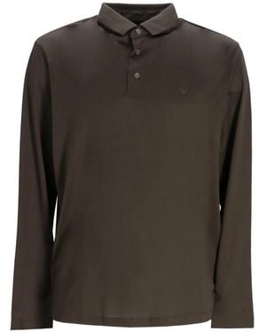 Emporio Armani Long-Sleeve Polo Shirt - Green