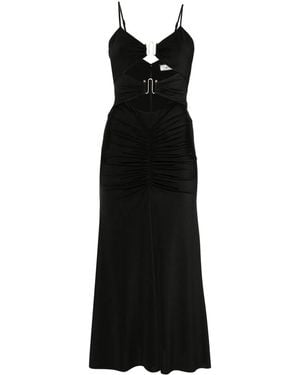Nissa Cut-Out Midi Dress - Black