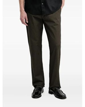 ARMANI EXCHANGE ジオメトリック ストレートパンツ - ブラック