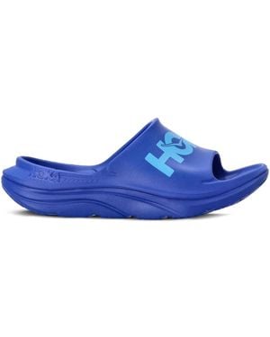 Hoka One One Pantoletten Mit Logo - Blau