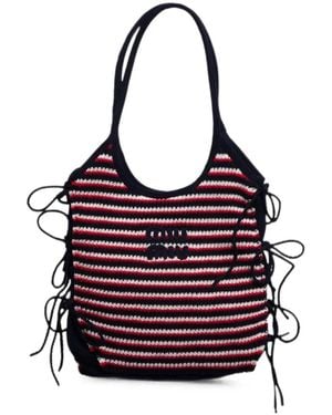 Miu Miu Ivy Crochet Bag - Purple