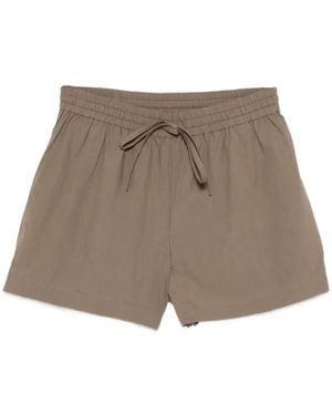 Matteau Drawstring-Waistband Shorts - Brown