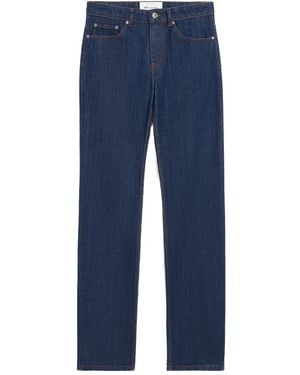 Ami Paris Raw Classic Fit Jeans - Blue