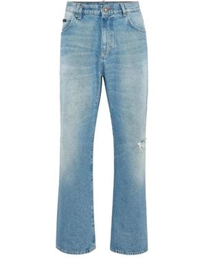 Philipp Plein Logo-Patch Jeans - Blue