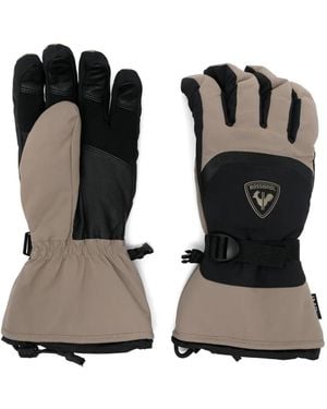 Rossignol Taupe Waterproof Fleece-Lined Gloves - Black