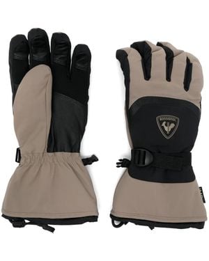 Rossignol Taupe Waterproof Fleece-Lined Gloves - Black