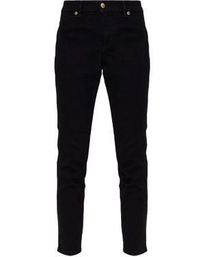 Versace Jeans Couture Logo-Plaque Jeans - Black