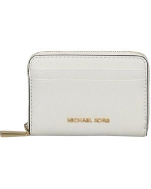 Michael Kors Portemonnee Met Logo - Wit
