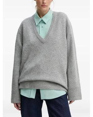 Herskind Jersey Con Cuello En V - Gris