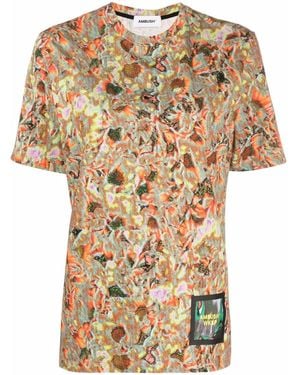 Ambush Abstract-Print T-Shirt - Blue
