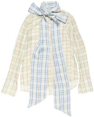 Acne Studios Sleeveless Silk Blouse - White