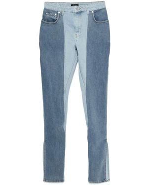 Mugler Jeans Skinny Bicolore - Blu