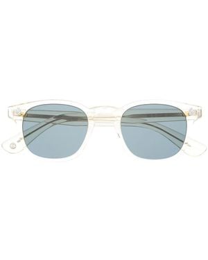 Garrett Leight Transparent Square-Frame Sunglasses - Blue