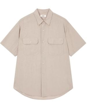 Studio Tomboy X Double-Pocket Short-Sleeve Shirt - White