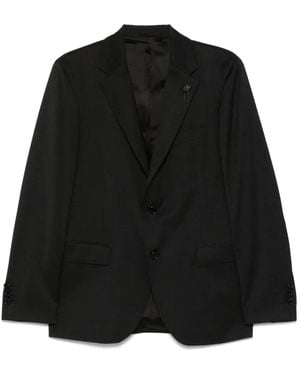 Lardini Single-Breasted Blazer - Black