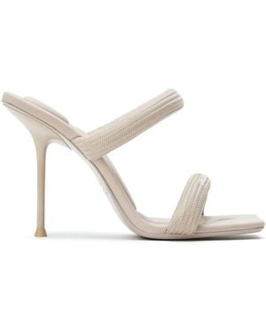 Alexander Wang Julie Double-Strap Stiletto Sandals - White