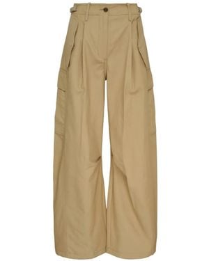 3.1 Phillip Lim Pleated Wide-Leg Cargo Pants - Natural