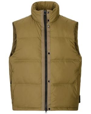 Stone Island Chaleco Cordura Acolchado De Tejido Avanzado - Verde