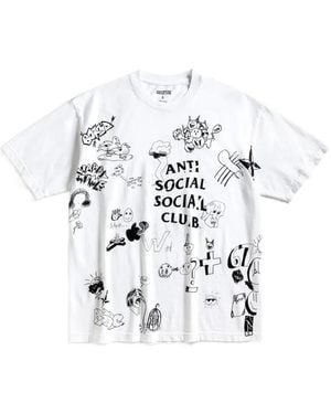ANTI SOCIAL SOCIAL CLUB Illustrated-Print T-Shirt - White