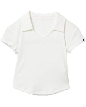 AAPE BY A BATHING AP Heart Logo Polo - White