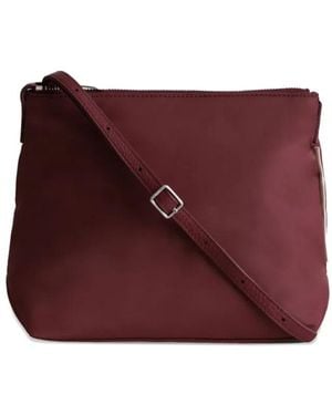 Yu Mei Small Utility Zip-Top Cross Body Bag - Purple