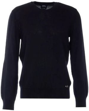 A.P.C. Embroidered Sweater - Blue