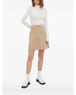 Day Birger et Mikkelsen Top A Coste A Collo Alto - Bianco