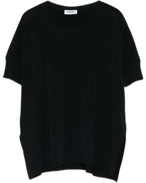 Base London Side-Slit T-Shirt - Black