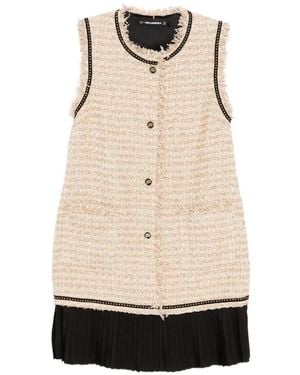 KARL LAGERFELD Robe Courte En Tweed - Natural