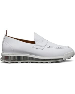 Thom Browne Leather Loafer Trainers - White