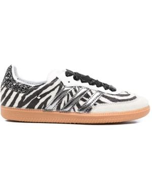 adidas Samba Sneakers Mit Zebra-Streifen - Weiß