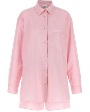 ANDAMANE Georgiana Cotton Shorts Set - Pink