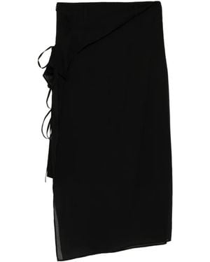 Limi Feu Falda Asimétrica Con Cordones - Negro