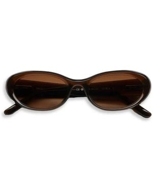 Chimi 09 Oval-Frame Sunglasses - Brown