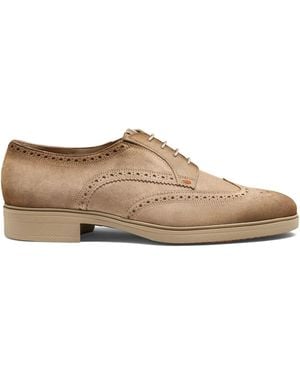 Santoni Easy ブローグシューズ - ブラウン