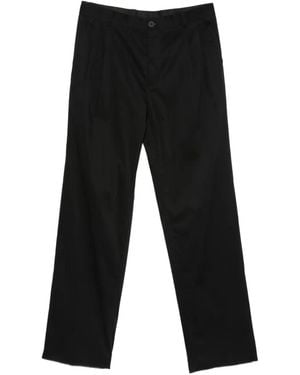 Manuel Ritz Pleated-Detail Trousers - Black