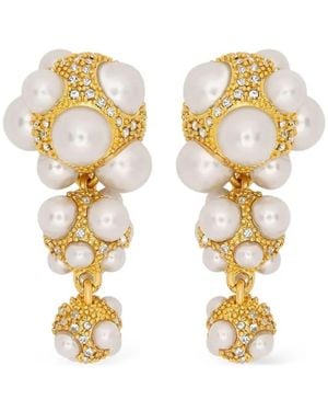 Oscar de la Renta Dangling Earrings - Metallic