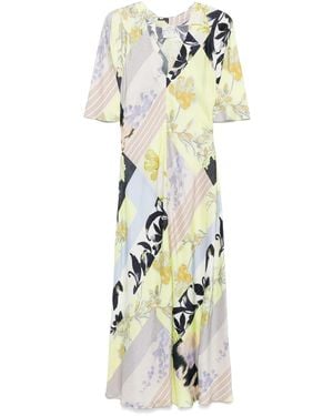 Forte Forte Maxikleid Mit Print - Mettallic