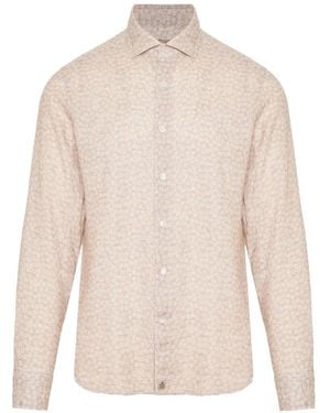 Sonrisa Floral-Print Long-Sleeve Shirt - White