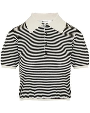 FRAME Polo A Righe - Grigio