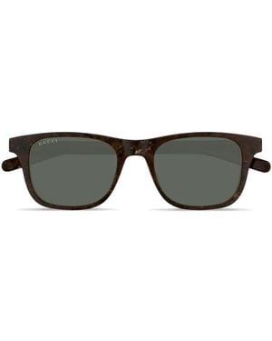Gucci Sonnenbrille Mit Eckigem Gestell - Schwarz